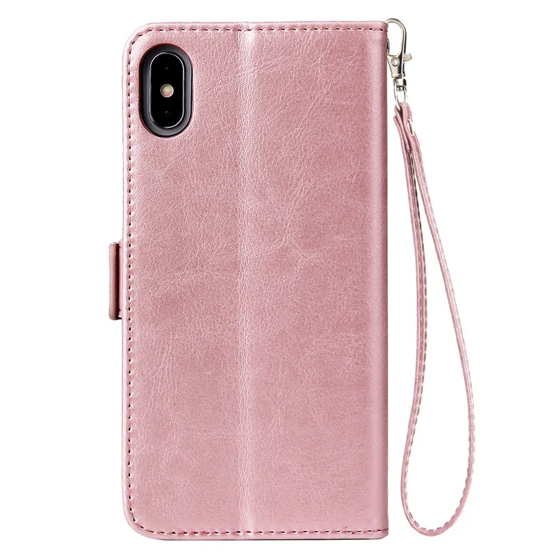 Чехол-кошелек на молнии для iphone 11 PRO MAX X XR XS Max Fundas силиконовый Флип кожаный чехол для iphone 6 7 8 6s Plus Case Capa