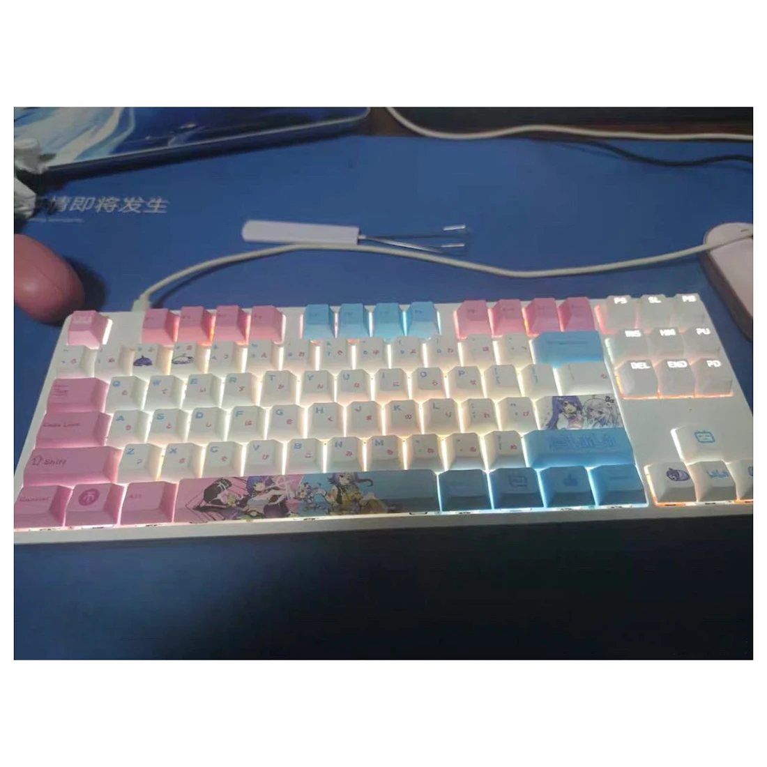 

134Pcs PBT Dye-sub Keycaps with Puller for 61/64/87/96/104 Keys GH60 RK61 Matrix Joke Custom Mechanical Gaming Keyboard