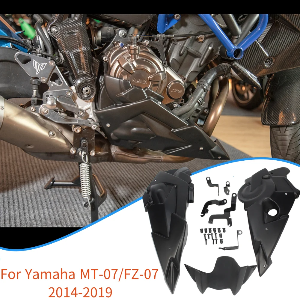 Motorcycle Engine Spoiler Belly Pan Lower Fairing Mounting Bracket For Yamaha MT-07 FZ-07 MT07 2014-2019 2015 2016 2017 2018