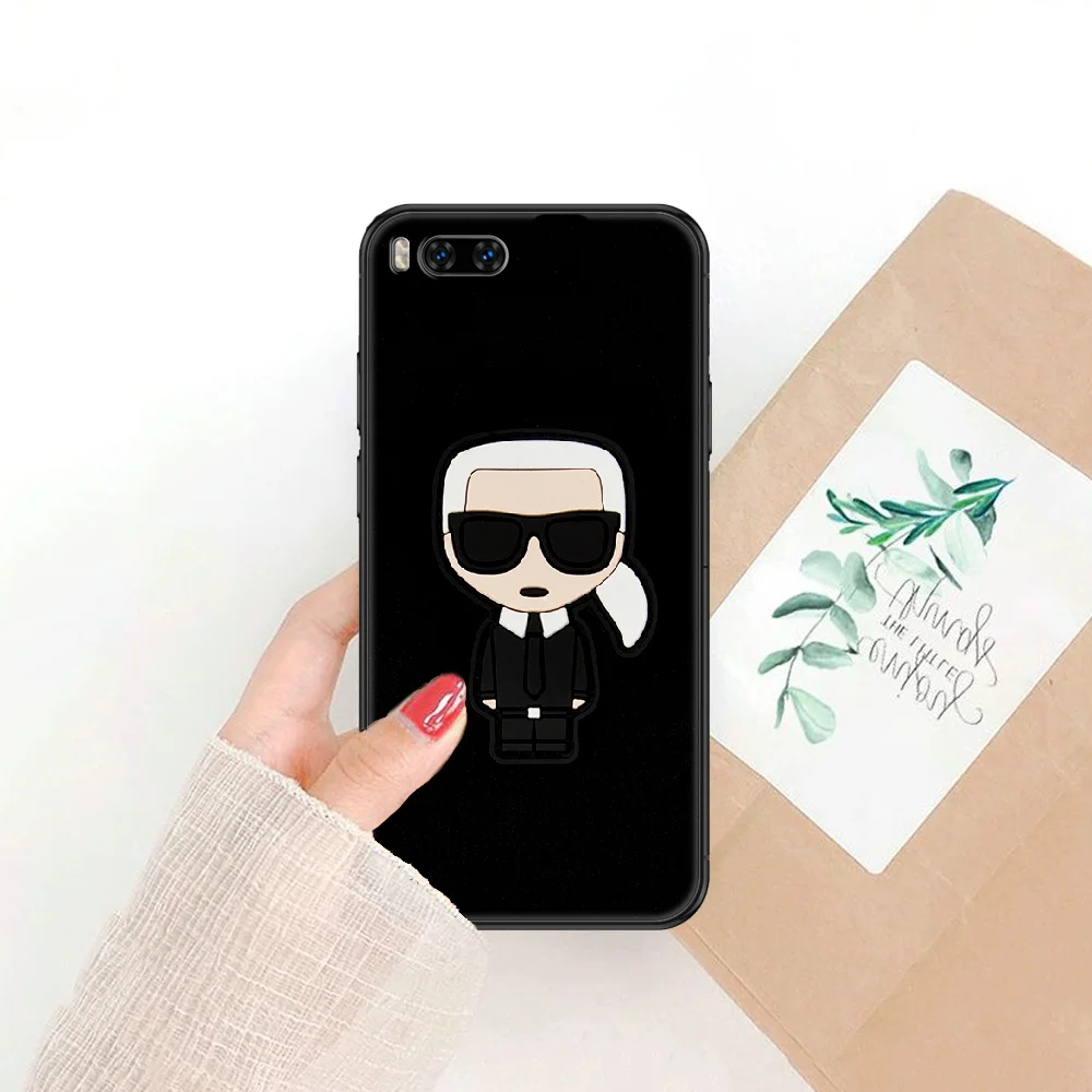 

famous designer Phone case For Xiaomi Mi Max Note 3 A2 A3 8 9 9T 10 Lite Pro Ultra black tpu funda art bumper pretty hoesjes