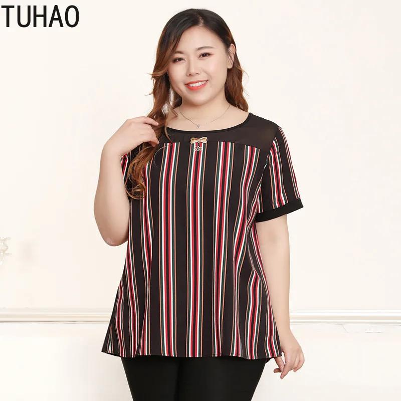 TUHAO женские топы элегантные официальный леди Buiness Стиль 10XL 8XL 6XL размера плюс