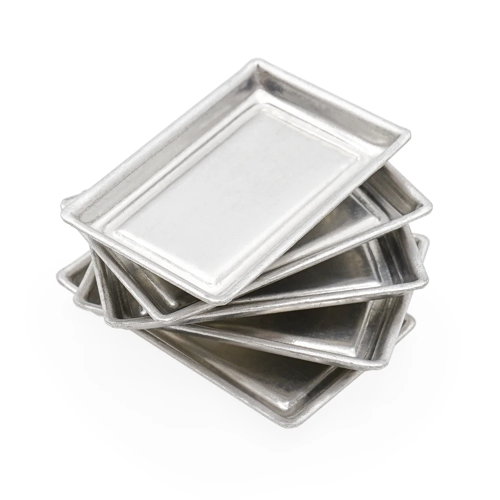 Odoria 1:12 Miniature&nbsp;5PCS Toaster Oven Pan Tray Ovenware&nbsp;