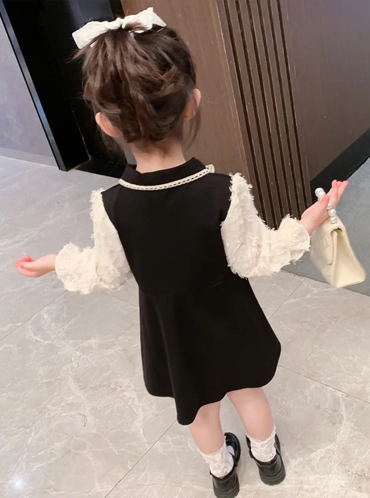Ropa con patr&oacute;n para ni&ntilde;os, vestido de princesa para ni&ntilde;a de 2 a 7 a&ntilde;os, ropa de algod&oacute;n, disfraz para fiesta de cumplea&ntilde;os-2