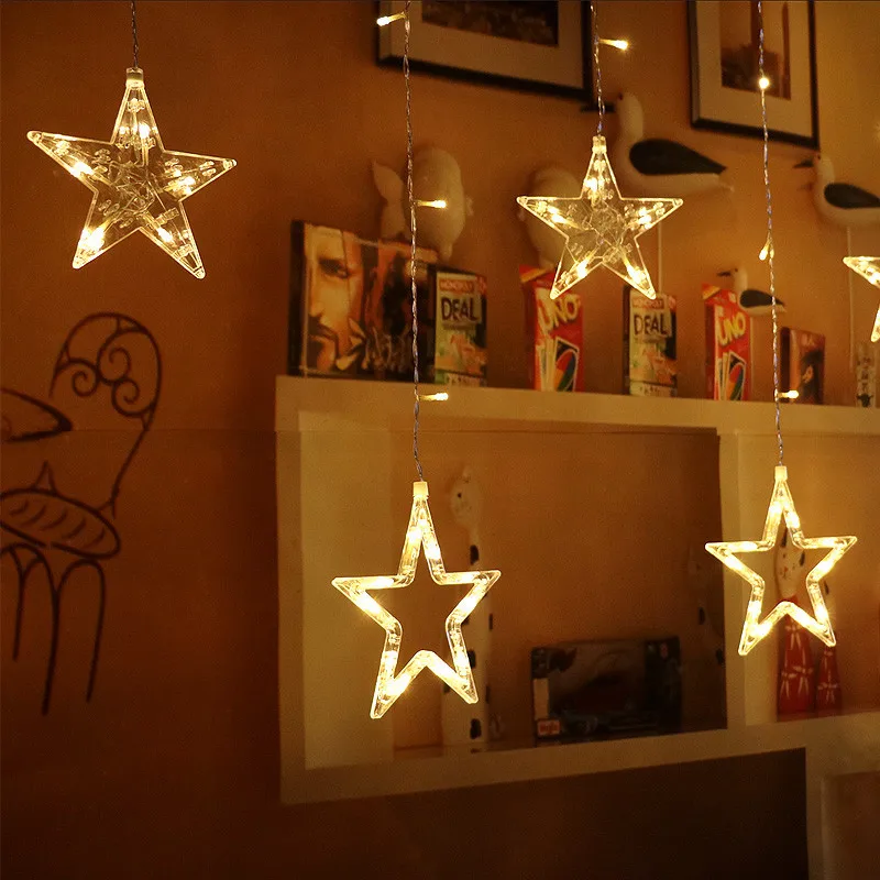 

12 LED Curtain Led Lights Decoration Garland Christmas Lights New Year Christmas Tree Christmas Decorations for Home Outdoor .