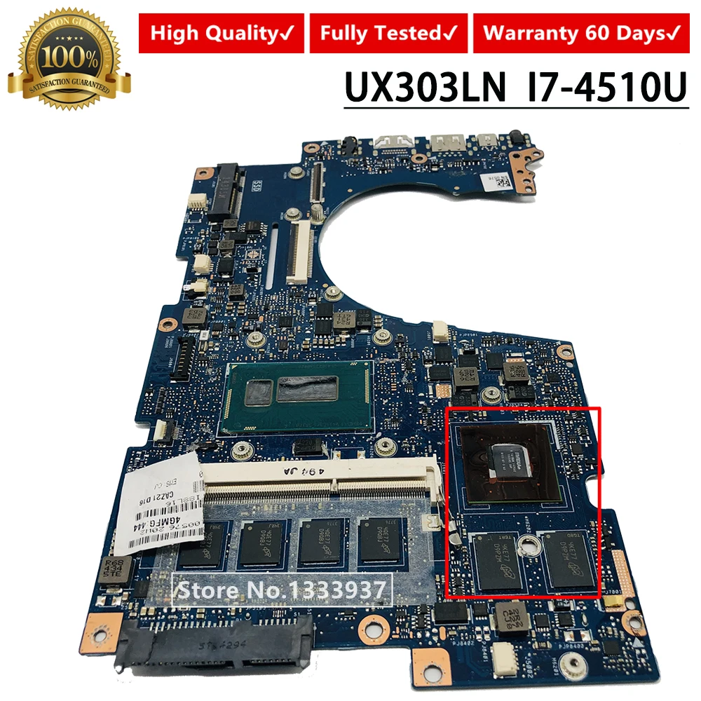 Günstig UX30SLN Mainboard Für ASUS UX30SLN UX30S UX30SL Laptop Motherboard REV 2,0 I7-4510U SR1EB