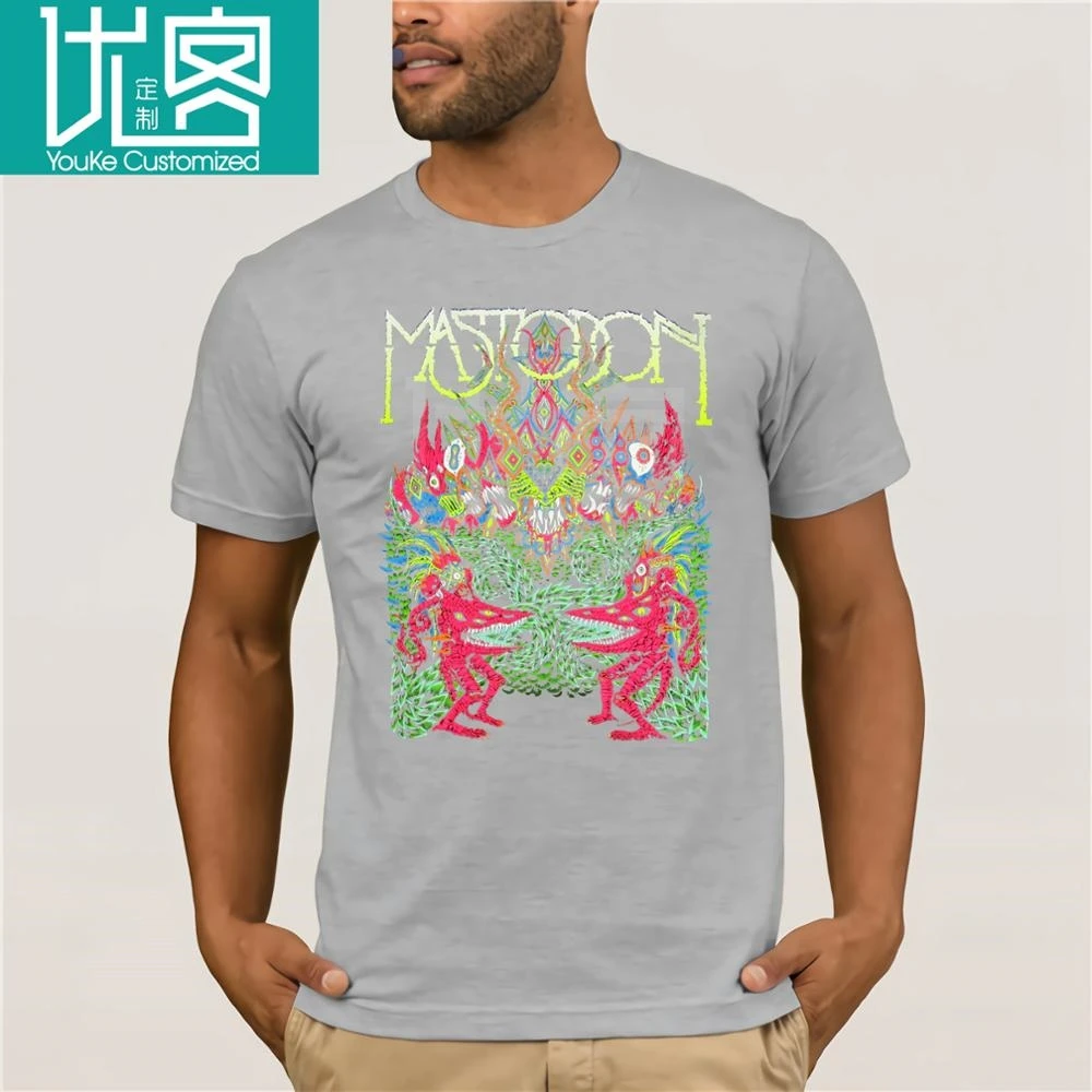 Mastodon Neon Creatures/черная футболка с монстрами новая официальная Merch летняя известная