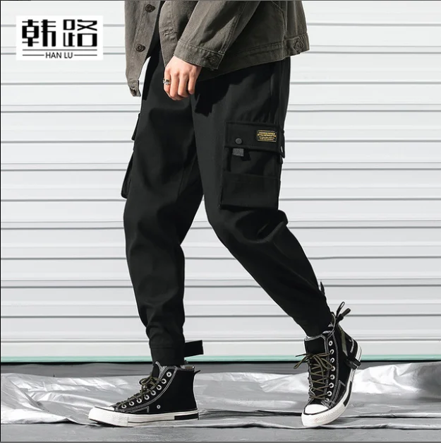 Осенние и зимние повседневные Бархатные мужские комбинезоны на липучке с