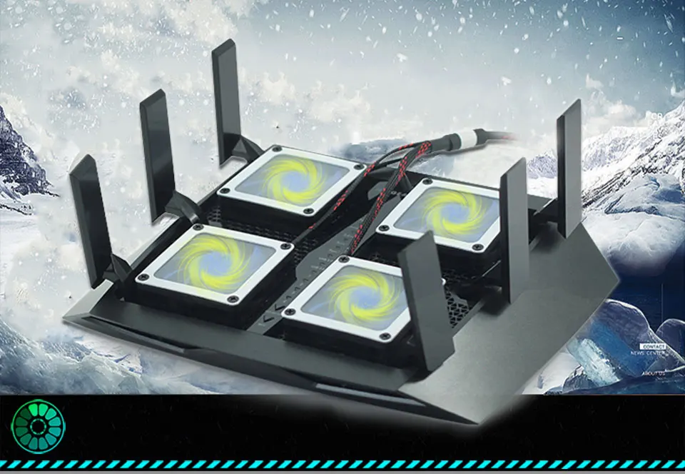 R8000 вентилятор радиатора Nighthawk X6 R7900P ASUS AC5300 маршрутизатор Вентилятор охлаждения