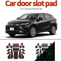 for toyota harrier 80 venza 2021 interior non slip mat accessories door pad anti slip gate slot cup car styling sticke