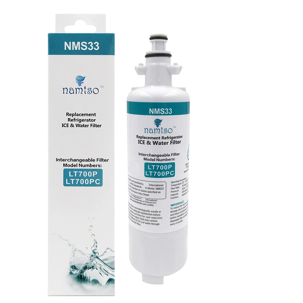 Household Namtso Refrigerator Water Filter Advanced Activated Carbon Element Cartridge Replacement For Lg Lt700p 1 Piece