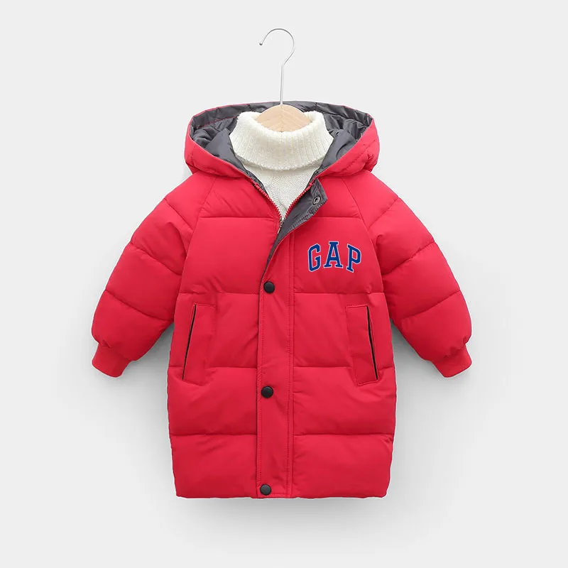 

Winter Children's Down Jacket Fashion Brand GAP Pure Cotton Down Jacket for Boys Thickened Warmth Long Down Jacket Toddler Jacke