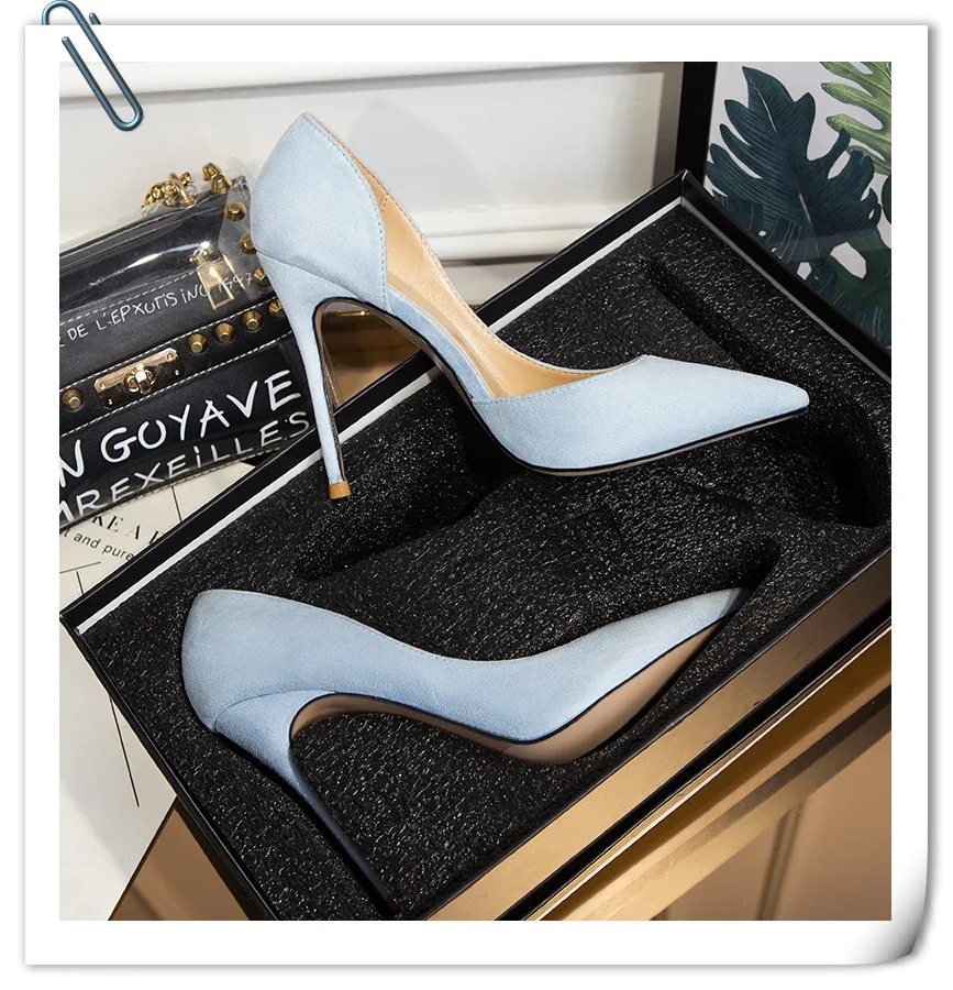 

Super High Heeled Shoes For Girls New Versatile Black Career Ol High Heels Shoes
