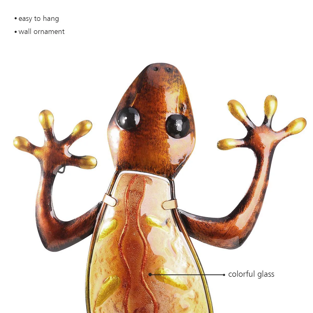 Современное металлическое настенное украшение Gecko с животными ящерица для дома и