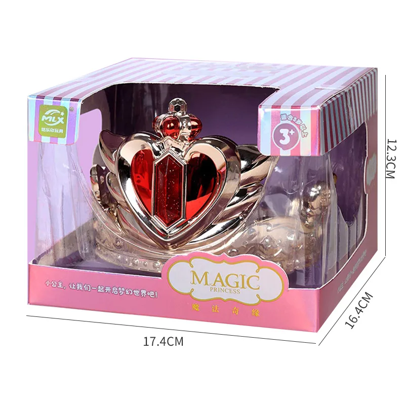 

Electric Magic Princess Crown Girls Toy Flashing Music Cosplay Queen Crown Amazing Pretend Play Kids Toy