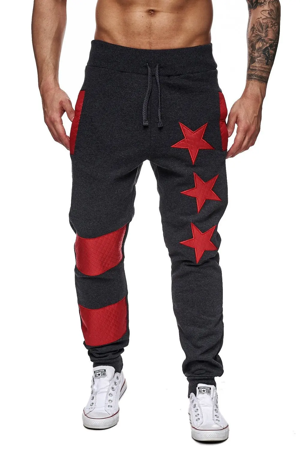 

Pants Men's Casual Pants Cropped Trousers Casual Style Loose Men's Bottoms Sports Pants Outdoor Sports Black Pants Men Clothing