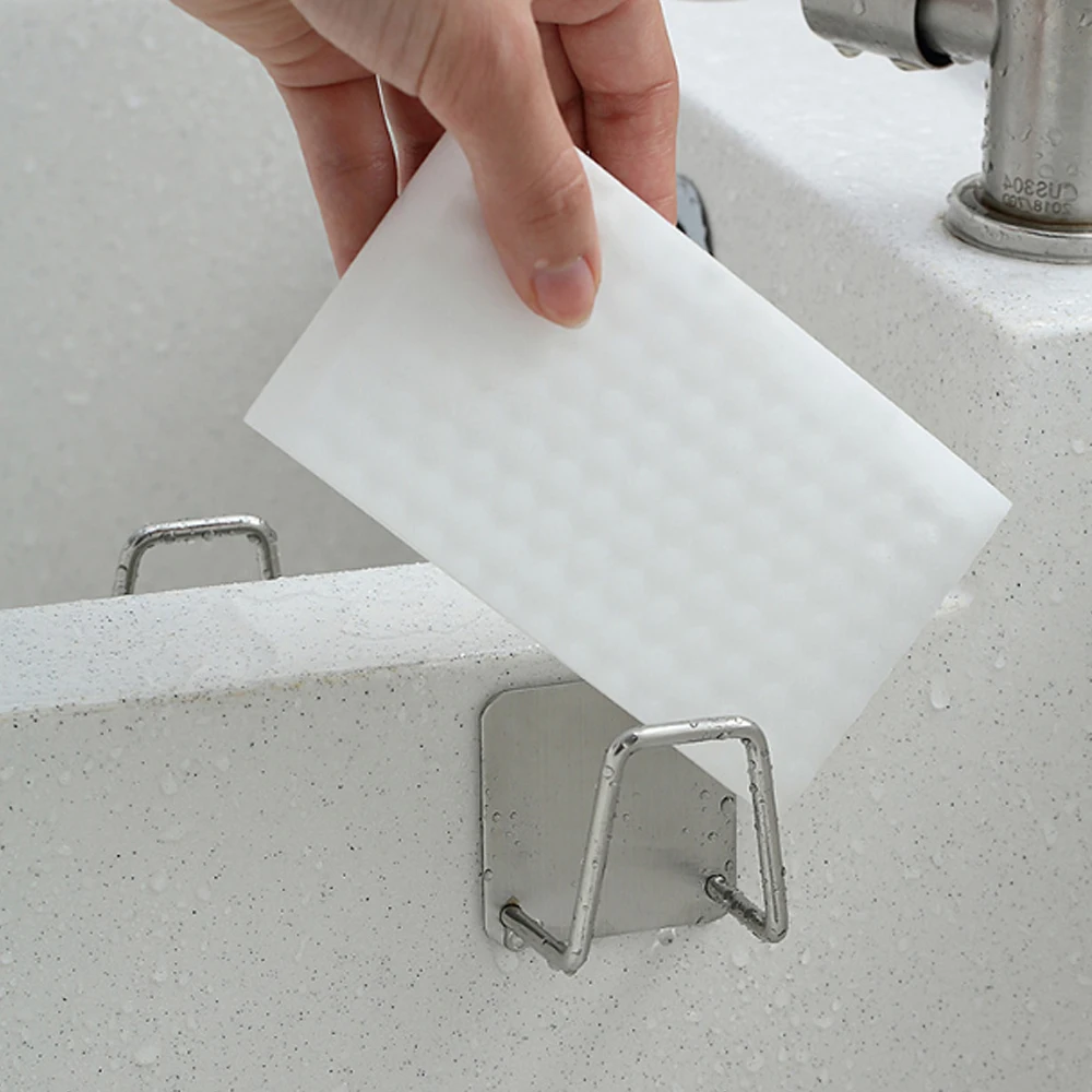 Kitchen Stainless Steel Sponges Holder Self Adhesive Sink Drain Drying Rack Accessories storage Organizer | Дом и сад