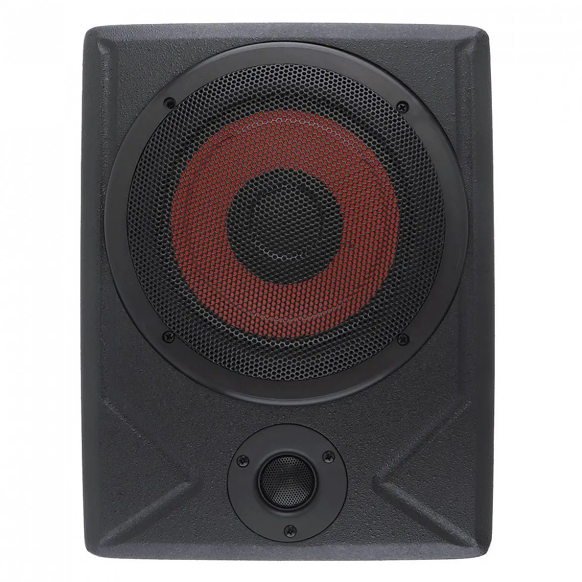 Универсальный черный 600 Вт тонкий 8 дюймов под сиденьем активный сабвуфер для