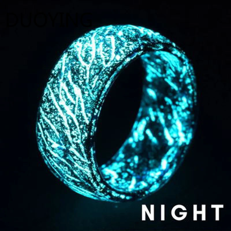 HIYONG 2019 New Design Luminous Rings Fashion Ring Hip-Hop Glowing In The Dark Engagement For Women Men Jewelry | Украшения и