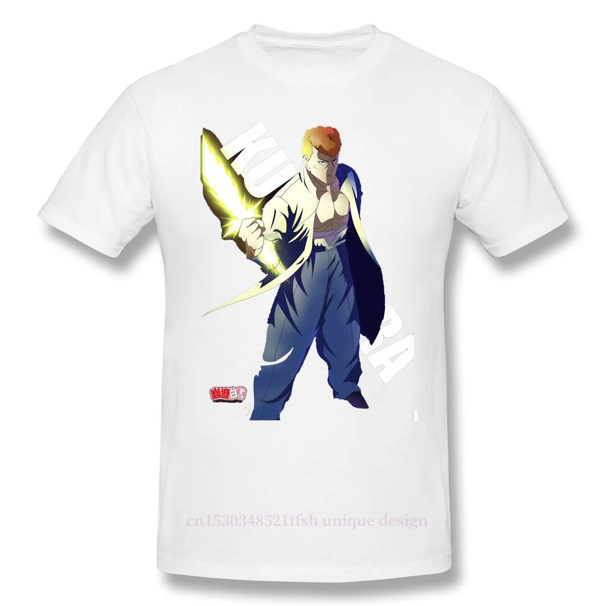 Мужская хлопковая футболка Kuwabara забавная Повседневная Свободная с короткими