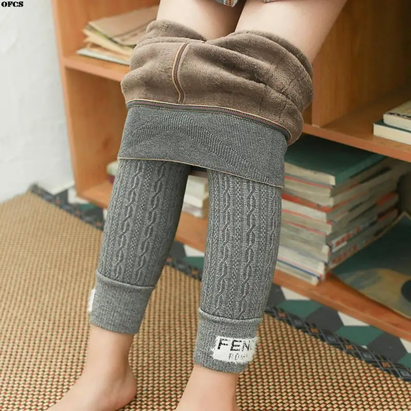 

Теплые леггинсы для девочек, детские штаны на зиму, плотные детские леггинсы для малышей, облегающие брюки, детские брюки, детские зимние шт...