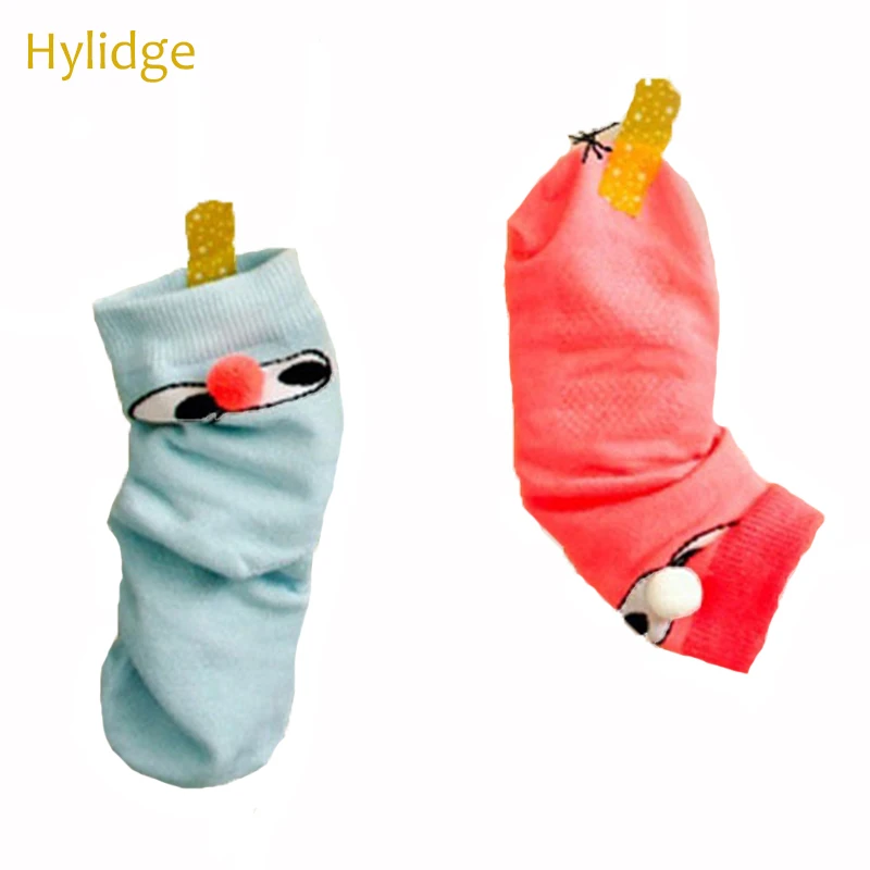 

Hylidge Cute Pompom Nose Baby Girl Boy Socks For 0-4 yrs old Infant Toddler Socks Cartoon Ankle Socks Creative Birthday Gift