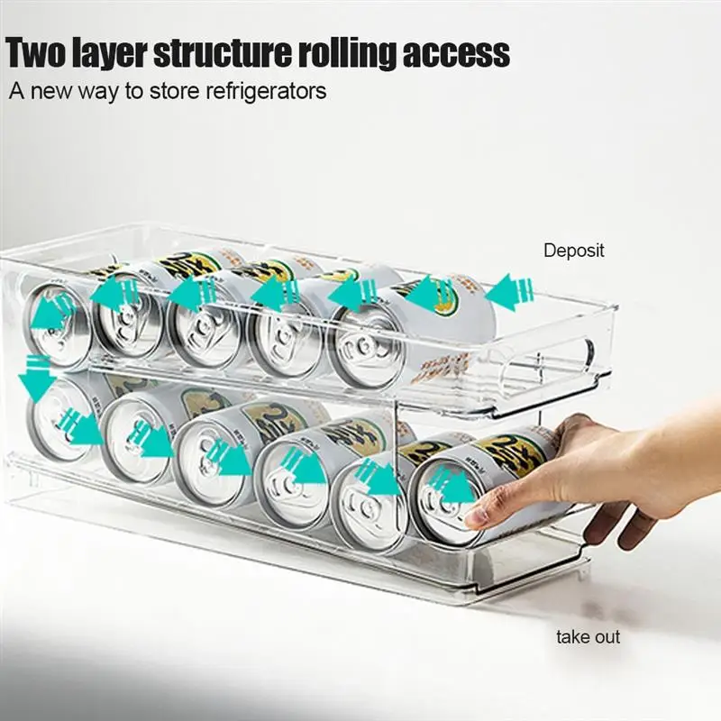 

Органайзер для газировки, холодильника, двухслойный вращающийся диспенсер для напитков, бутылка, держатель для напитков, для холодильника, ...