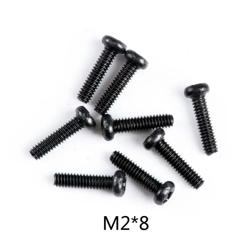 0109 Wltoys 12428 RC автомобиль запасные части саморезы с полукруглой потайной головкой Винты с плоской головкой и крестообразным шлицем половина штифт M2 M2.3 M2.5 M3 M4 винты для RC автомобиль - Цвет: 0109