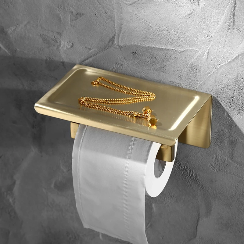 Senlesen набор золотых аксессуаров для ванной комнаты золотой латунный крючок