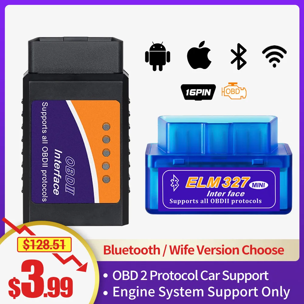 Автомобильный сканер Elm327 Obd2 диагностический инструмент Pic18f25k80 для дизельных