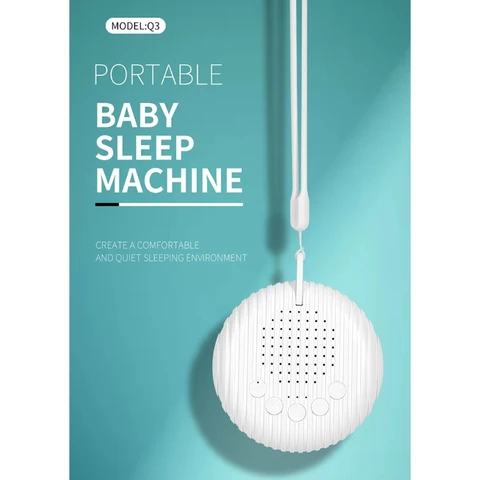 Аппарат с белым шумом для новорожденных, 10 естественных звуков, USB