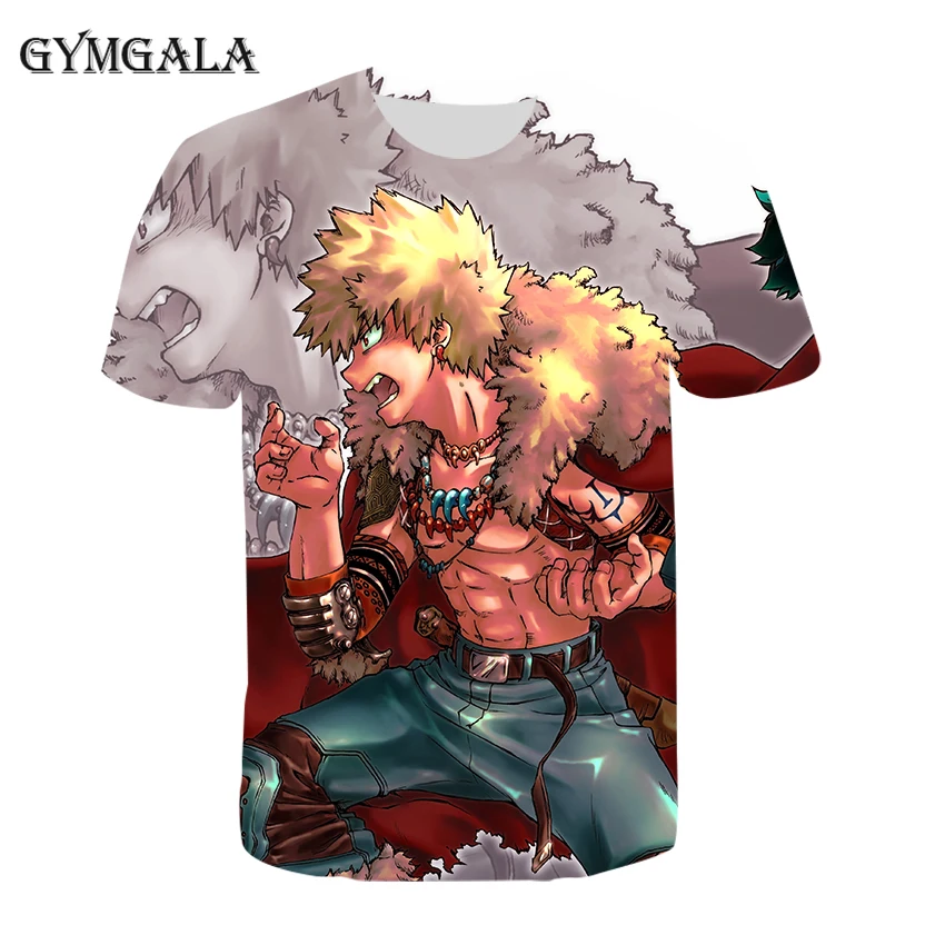 

Summer fashion Kids T-shirt3D printing cool and handsome hero academy pattern boy and girl children's T-shirt loose hot sale