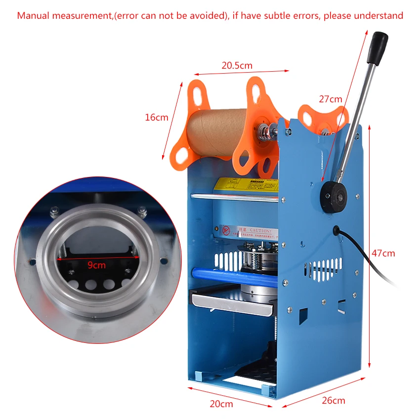 WY-802F машина для приготовления чая с пузырьками ручная запечатывания чашки 9 5 см 220