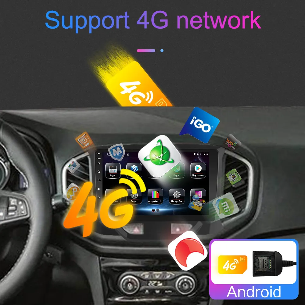 Автомобильный DVD-плеер 2 Гб ОЗУ Android 8 1 для LADA Xray 2015 2016 2017 2018 2019 мультимедийный видео
