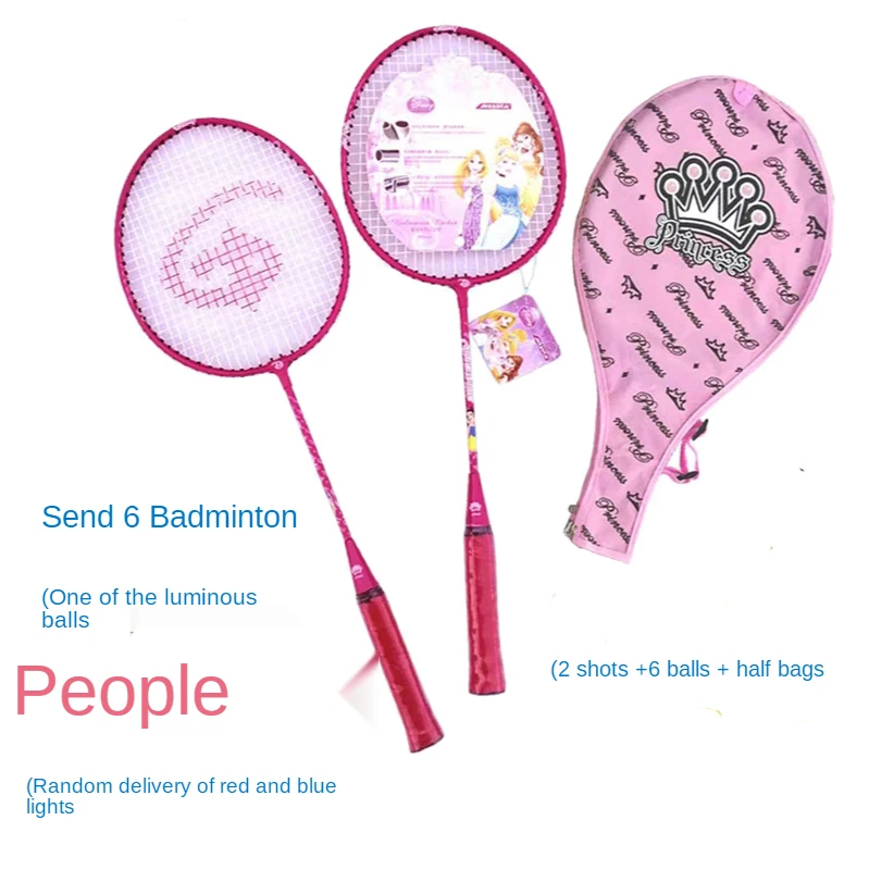 

Disney Children's Badminton Racket Toddler Toy Three-piece Set for Men and Women Parent-child Outdoor Sports Tennis Racket