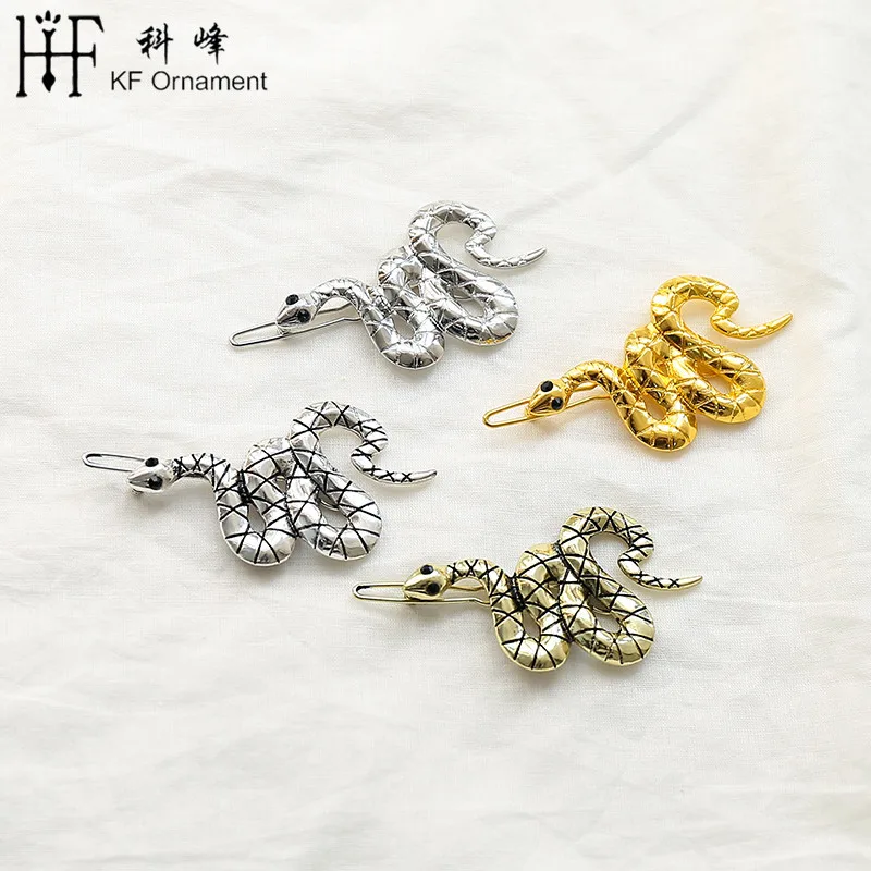 Женские заколки в виде змеи стиле панк Геометрические Животные золотые