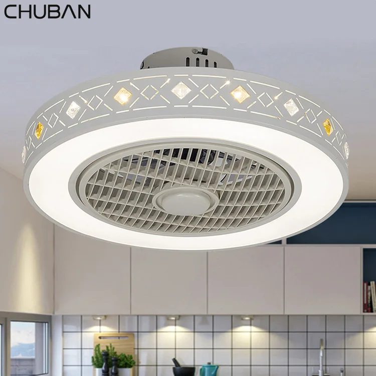 Светодиодный потолочный вентилятор светильник с дистанционным управлением для