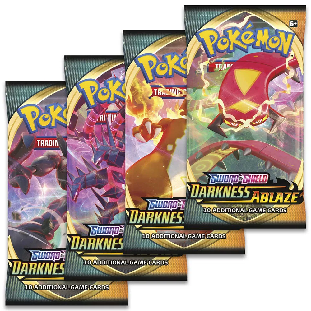 324pcsbox pokemon cards english darkness ablaze vivid voltage vmax gx series booster box collection trading card game toys free global shipping