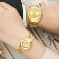 2021creative top luxury elegant couple watches quartz men male watches waterproof full steel fashion couple wristwatches male
