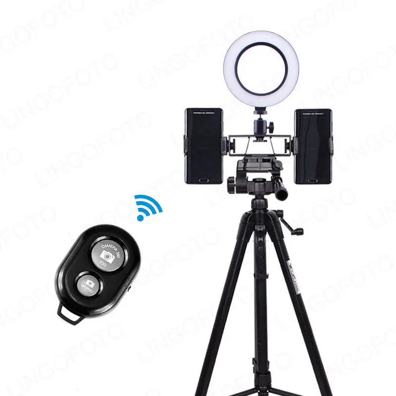 

16CM 6 inch Photography Dimmable LED Selfie Ring Light Youtube Video Live Photo Studio Light With Phone Microphone Holder USB P