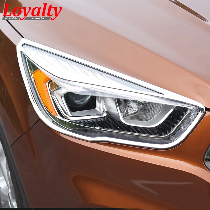 Лояльности для Ford KUGA Escape 2017 2018 передняя фара абажур лампы с металлическим