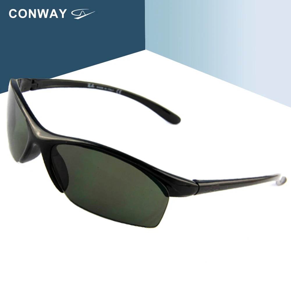 Спортивные солнцезащитные очки в полуоправе Conway Al-Mg небьющиеся с