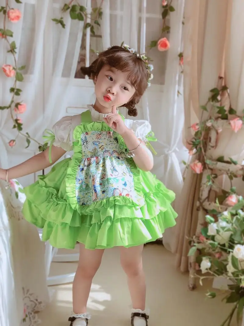 

4Pcs baby girl lolita dress teen spanish dresses