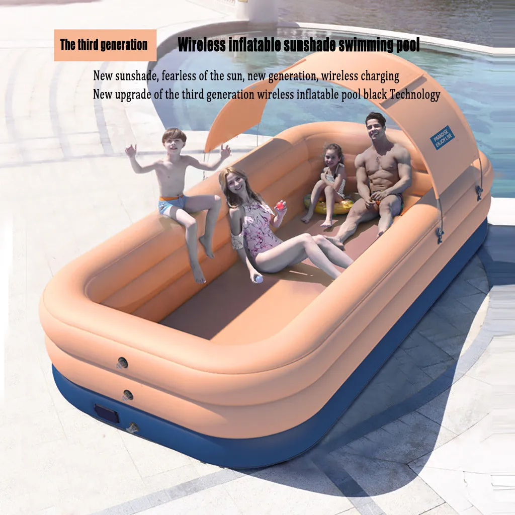 Детский семейный бассейн Inflation детский Океанский с шарами и песком Игрушки для