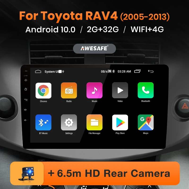 AWESAFE для Toyota RAV4 RAV 4 2005 2013 автомобильный Радио Мультимедийный видео плеер GPS No 2din 2 din