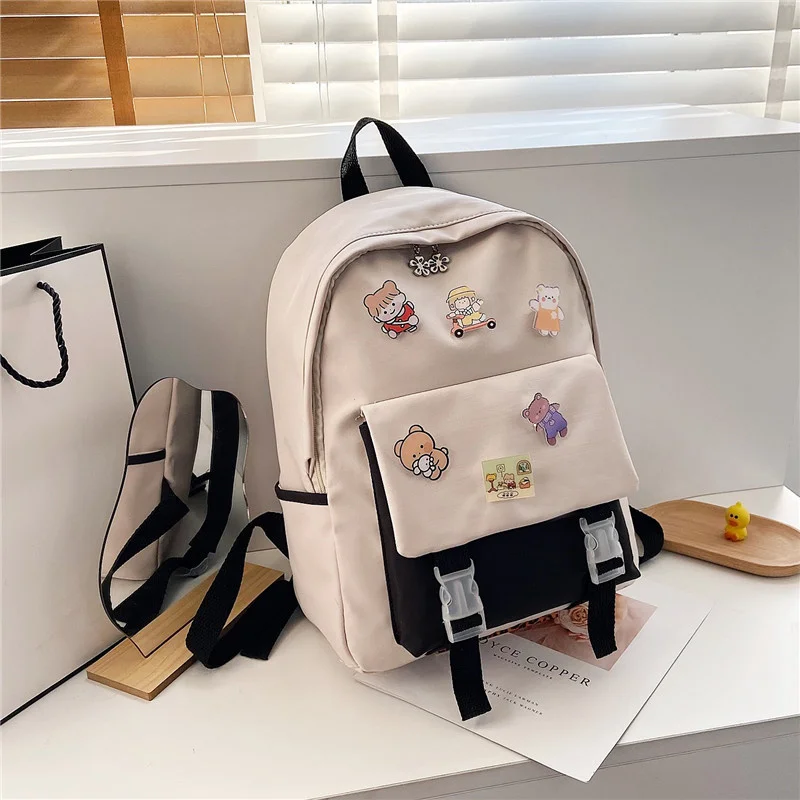 

Students Backpack 2021 New Schoolbag female Korean version original home high school 1