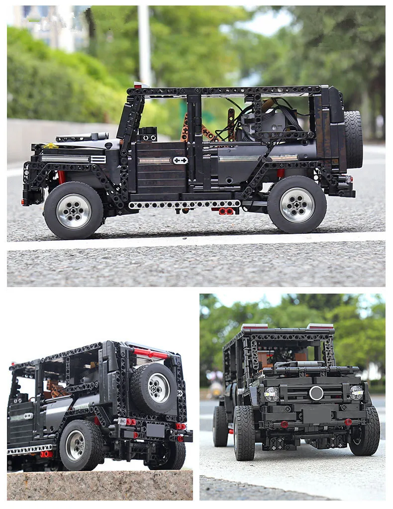 

High-Tech RC Bricks Car 13070 MOC Benz SUV G65 Black Set Model Kit Building Blocks DIY Educational Toys For Boys Birthday Gifts