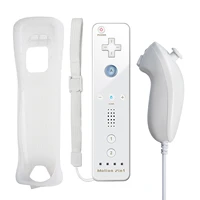 remote controller wireless remote gamepad controller for nintendo wii 2 in 1 wireless bluetooth joystick for wii nunchuk