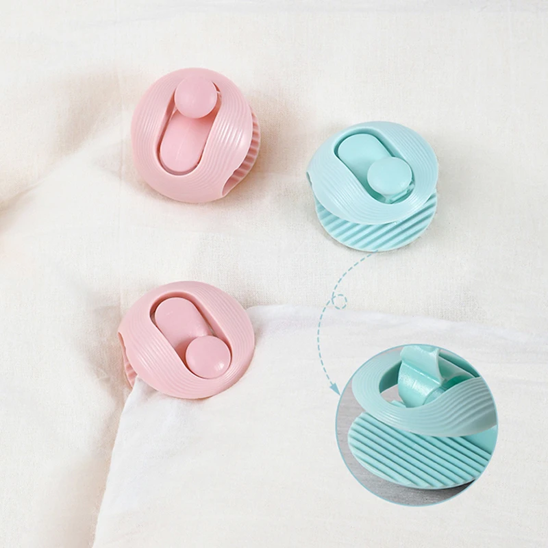 

4Pcs/set ABS Non Slip Gripper Round Shape Quilt Clips Fixer Needleless Cover Holder Fastener Bed Sheet Blankets Fastener Clips