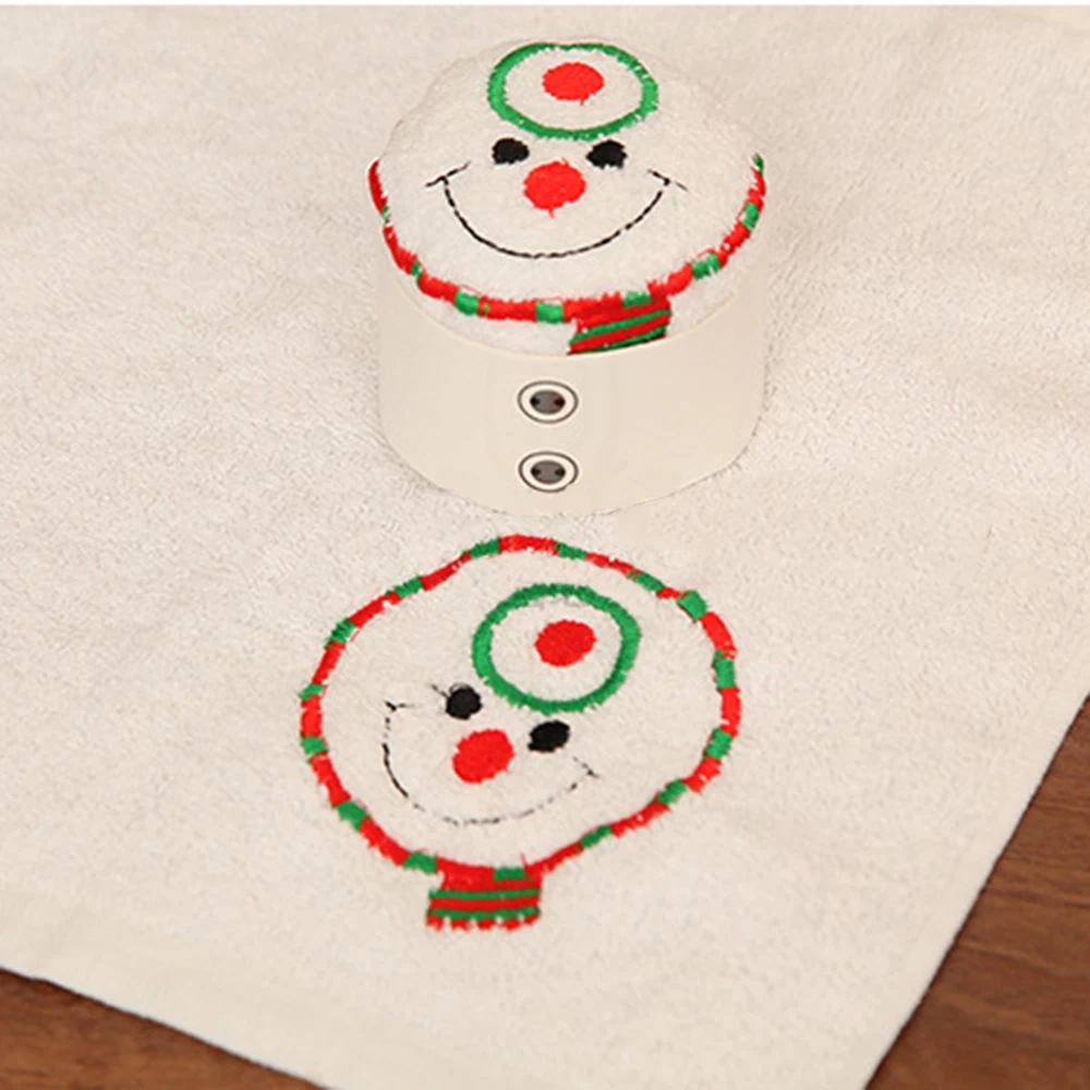 30x30 см Рождественский подарок кекс Хлопковое полотенце Новогоднее украшение