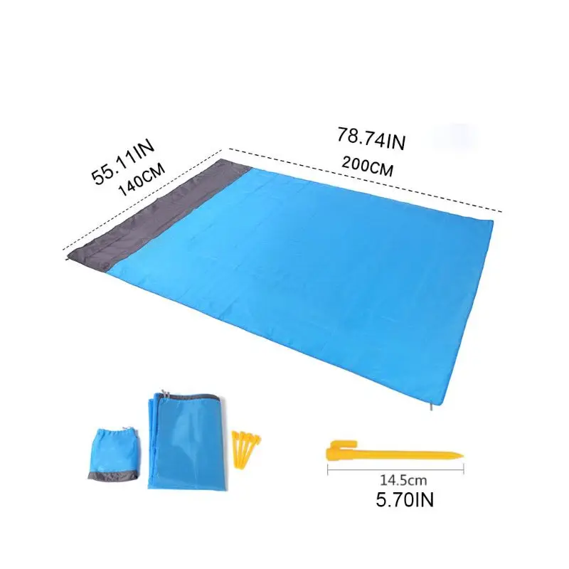 Foldable Picnic Blanket Large Waterproof Beach Mat Portable Storage Floor | Спорт и развлечения